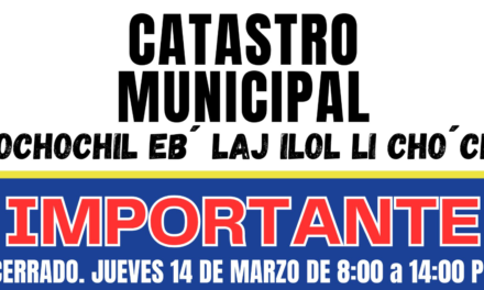 El Catastro Municipal Informa: