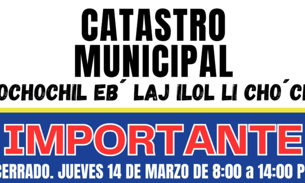 El Catastro Municipal Informa: