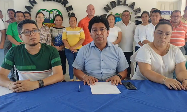 CONFERENCIA DE PRENSA. 22 de mayo 2024. Alcalde municipal Jonne Méndez Bardales.