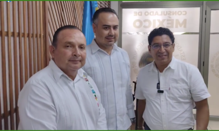 Colaboración Entre México y Guatemala En Consulado de México en Petén.