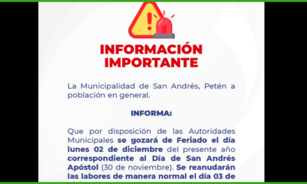 COMUNICADO INFORMACIÓN IMPORTANTE