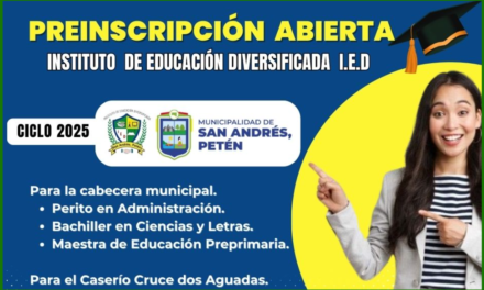 Pre-inscripciones Abiertas Ciclo Escolar 2025 Instituto de Educación Diversificada IED.
