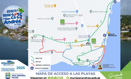 MAPA DE ACCESO A LAS PLAYAS.