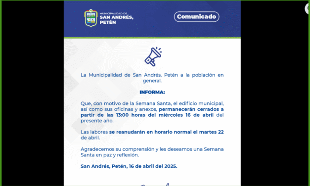 COMUNICADO 16 DE ABRIL 2025.