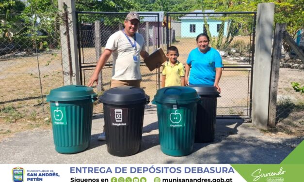 CONTINÚA ENTREGA DE DEPÓSITOS DE BASURA