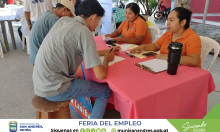 FERIA DEL EMPLEO en San Andrés, Petén. 23 de mayo 2025.
