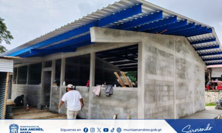 AVANZA LA CONSTRUCCIÓN DE NUEVAS AULAS EN BARRIO VILLA NUEVA