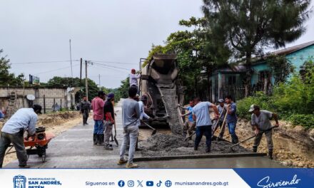 AVANZA LA PAVIMENTACIÓN EN BARRIO NORTE.