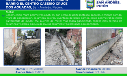 MEJORAMIENTO ESCUELA PRIMARIA BARRIO EL CENTRO, CASERÍO CRUCE DOS AGUADAS, SAN ANDRÉS PETÉN