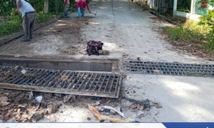 Realizan Limpieza de Cunetas, Retiro de Desechos y Sedimentos