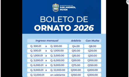 PAGO DEL BOLETO DE ORNATO