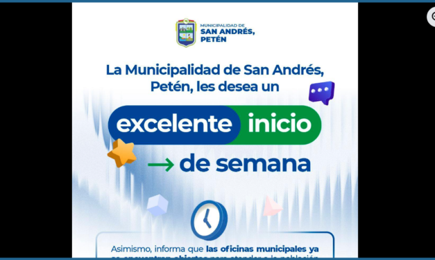 🙏 Con la fe puesta en Dios, iniciamos labores en la Municipalidad de San Andrés, Petén.