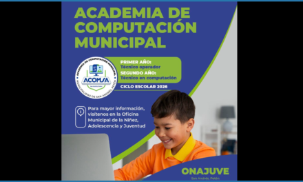 A Través de la Academia Municipal de Computación (ACOMSA) Informa: