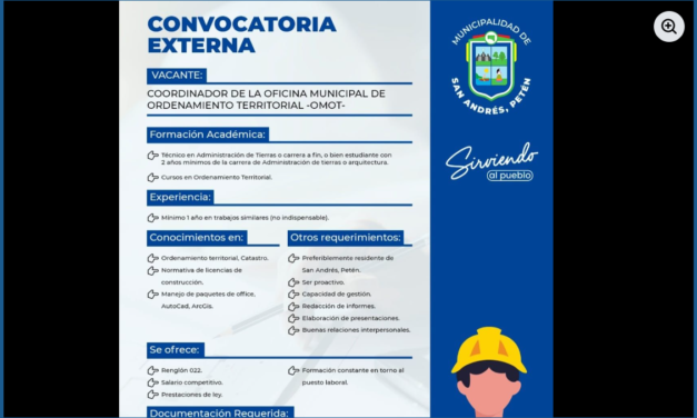 A QUIEN INTERESE: CONVOCATORIA ABIERTA