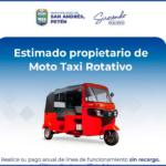 🚨 INFORMACIÓN IMPORTANTE PARA PROPIETARIOS DE MOTO TAXI ROTATIVOS