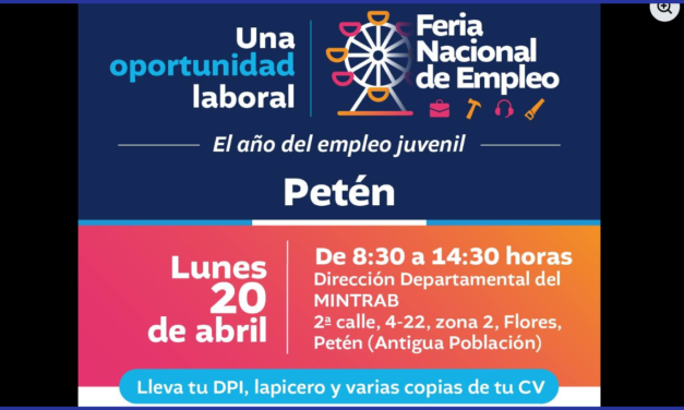 ¡Una gran oportunidad te espera en Petén!