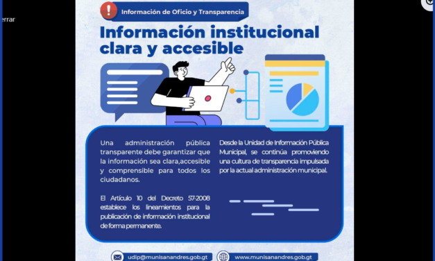 Información Institucional Clara y Accesible