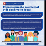 📢 | Presupuesto Municipal y Desarrollo Local