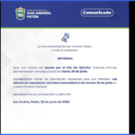 📢 COMUNICADO OFICIAL