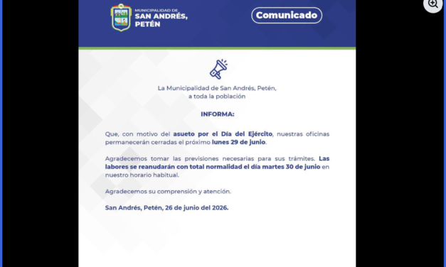 📢 COMUNICADO OFICIAL