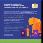 🚛 Aviso Importante | Suspensión del servicio de recolección