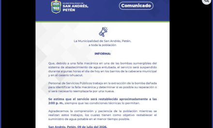 COMUNICADO OFICIAL 💧