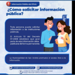 ¿Cómo solicitar información pública?