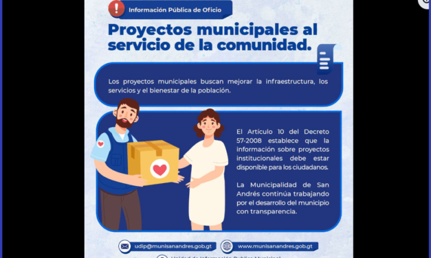 📢 Proyectos Municipales al Servicio de la Comunidad.