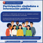 📢 Participación ciudadana e información pública.