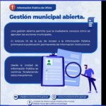 📢 Gestión Municipal Abierta y Transparente.