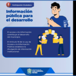 INFORMACIÓN PÚBLICA PARA EL DESARROLLO
