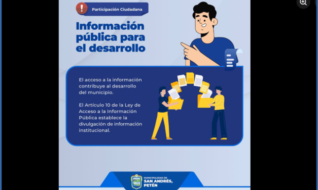INFORMACIÓN PÚBLICA PARA EL DESARROLLO