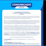 Servicio Municipal de Agua – COMUNICADO OFICIAL
