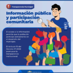 📢 Información pública y participación comunitaria