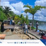 CONTINÚAN LOS TRABAJOS EN LA CALLE LITORAL AL LAGO