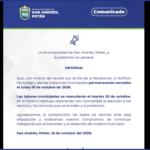 COMUNICADO OFICIAL